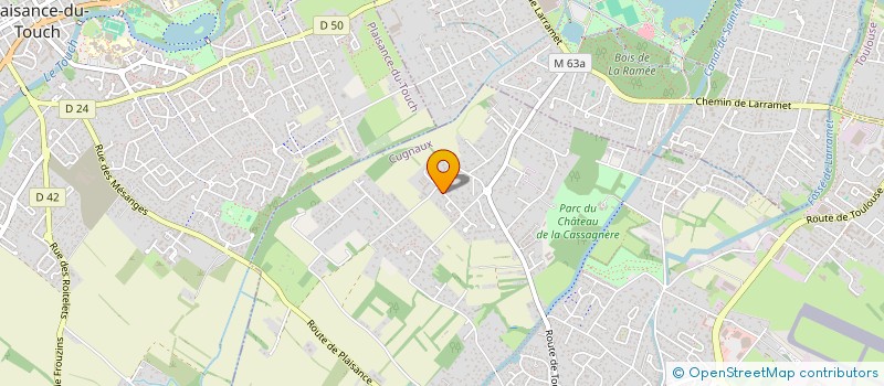 localisation de l'entreprise SCI L'EXIL  CUGNAUX