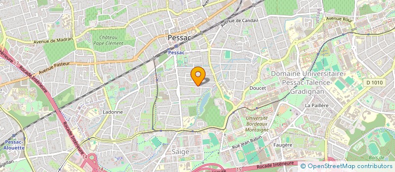 localisation de l'entreprise SCI L'EYRAC  PESSAC