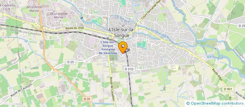 localisation de l'entreprise SCI L'EYRIEUX  L'ISLE-SUR-LA-SORGUE