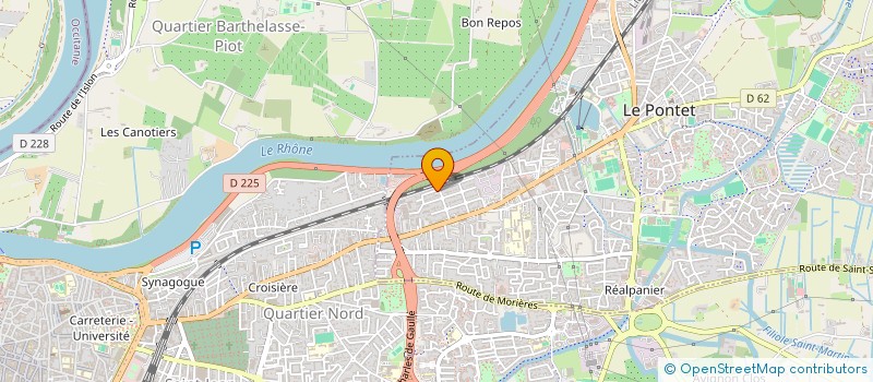 localisation de l'entreprise SCI L.F.  LE PONTET