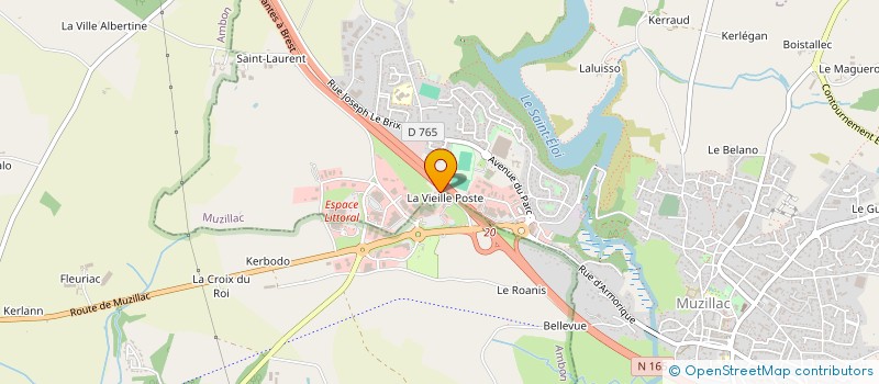 localisation de l'entreprise SCI L.F.J.  MUZILLAC