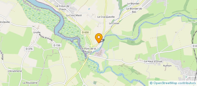 localisation de l'entreprise SCI L.F.M.  HEUGUEVILLE-SUR-SIENNE