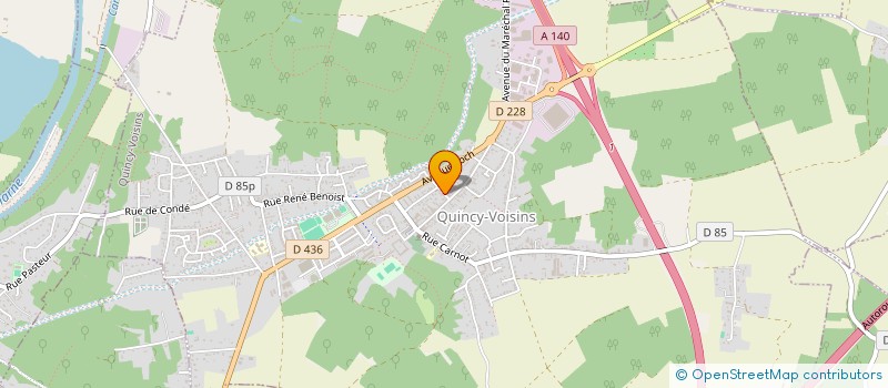 localisation de l'entreprise SCI L.F.P.A.  QUINCY-VOISINS