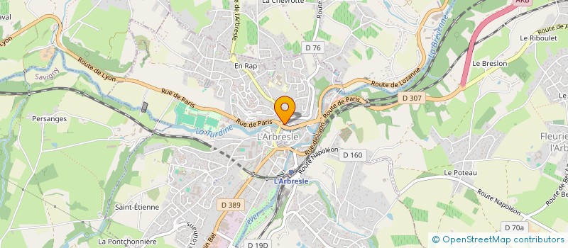 localisation de l'entreprise SCI L F SACCO  L ARBRESLE