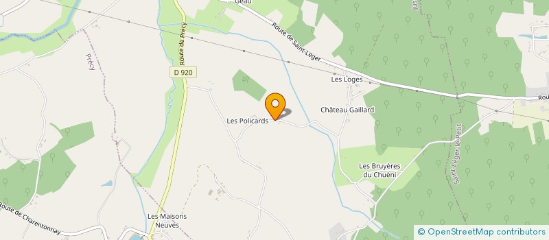 localisation de l'entreprise SCI L.F.V.C.A.  JUSSY-LE-CHAUDRIER