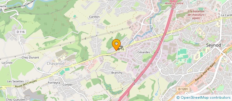 localisation de l'entreprise SCI L. FERREIRA  CHAVANOD