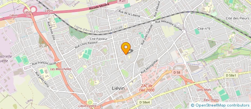 localisation de l'entreprise SCI L G 2 C  LIEVIN