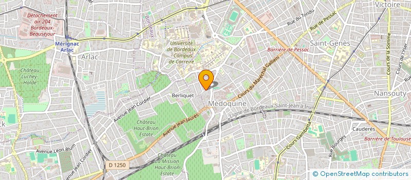 localisation de l'entreprise SCI L.G 2.N  BORDEAUX