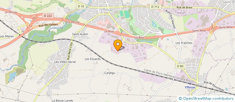 localisation de l'entreprise SCI L.G.A.  YFFINIAC