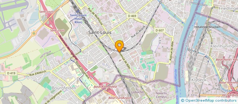 localisation de l'entreprise SCI L.G.A.M.  SAINT-LOUIS