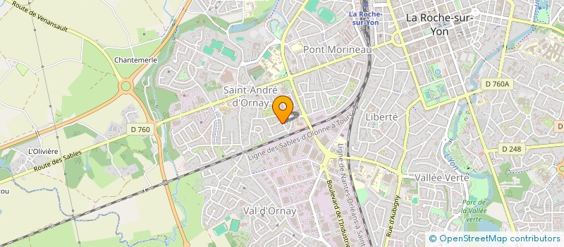 localisation de l'entreprise SCI L G B  LA ROCHE-SUR-YON