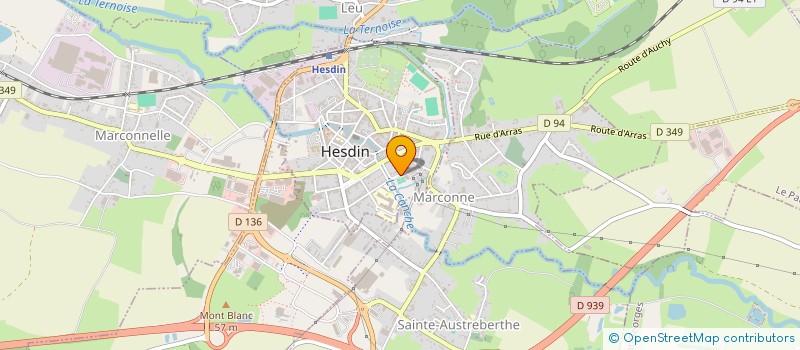 localisation de l'entreprise SCI L.G.D.  HESDIN