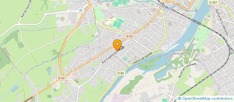 localisation de l'entreprise SCI L.G.E.  ROANNE