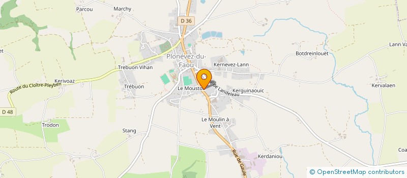 localisation de l'entreprise SCI L.G.G  PLONEVEZ-DU-FAOU