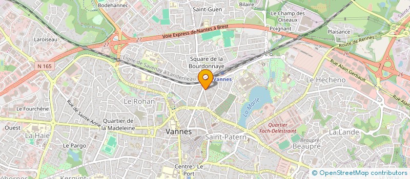 localisation de l'entreprise SCI L.G. INVEST à VANNES