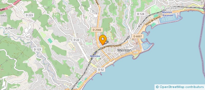 localisation de l'entreprise SCI L.H.C.  MENTON
