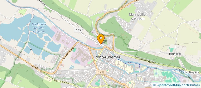 localisation de l'entreprise SCI L.H.O.C.HABITATIONS  PONT-AUDEMER