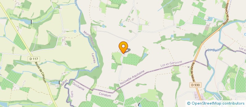 localisation de l'entreprise SCI L'HACENDIAS  MONCRABEAU