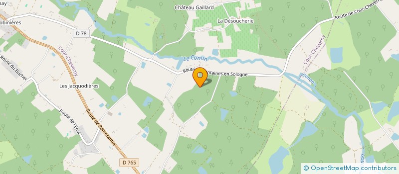 localisation de l'entreprise SCI L HARANCHERIE  COUR-CHEVERNY