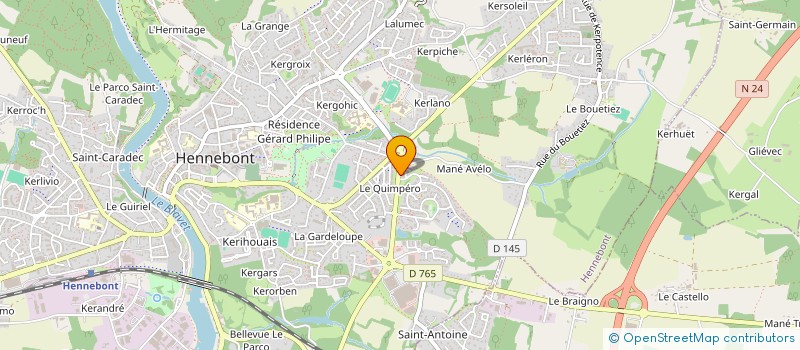 localisation de l'entreprise SCI L'HARMATTAN  HENNEBONT