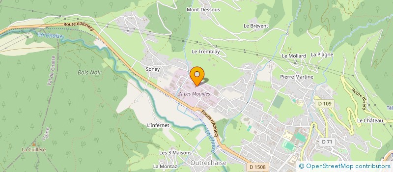 localisation de l'entreprise SCI L'HELICHRYSE  UGINE