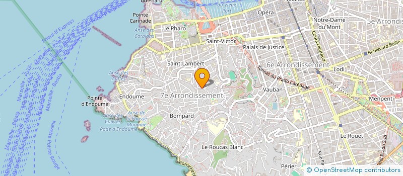 localisation de l'entreprise SCI L'HELIOS  MARSEILLE