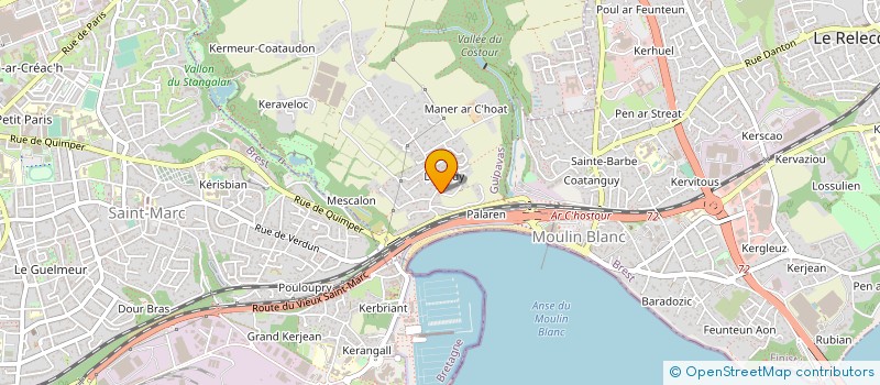 localisation de l'entreprise SCI L'HER  GUIPAVAS