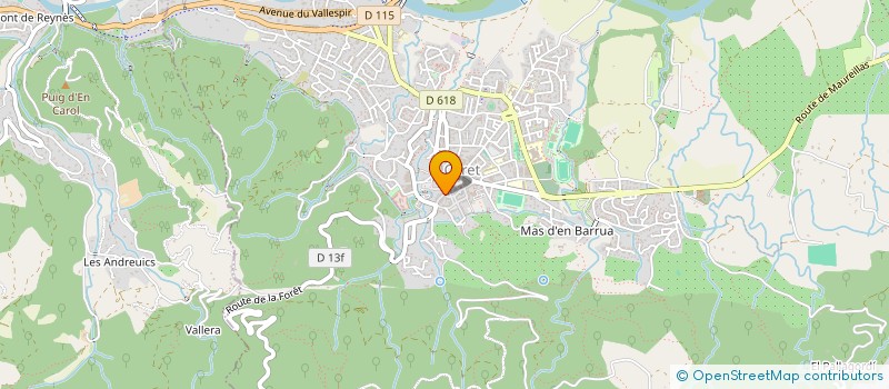 localisation de l'entreprise SCI L HERBE FOLLE  CERET