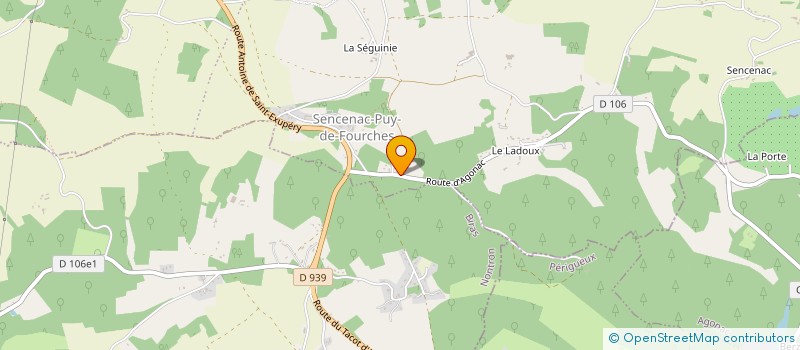 localisation de l'entreprise SCI L'HERM  BRANTOME EN PERIGORD