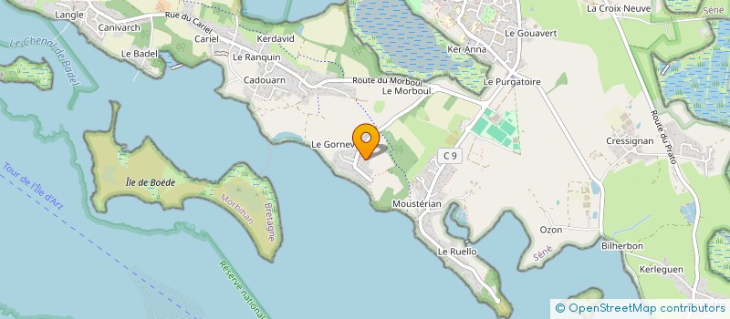 localisation de l'entreprise SCI L'HERMINE à SENE