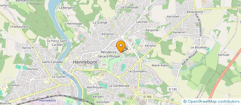 localisation de l'entreprise SCI L'HERMINE  HENNEBONT