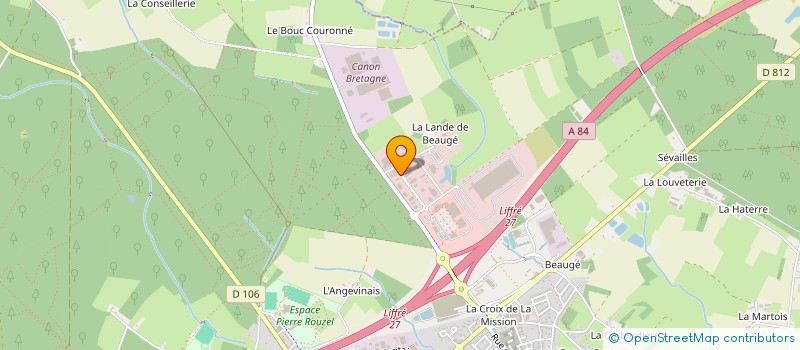 localisation de l'entreprise SCI L'HERMINE  LIFFRE