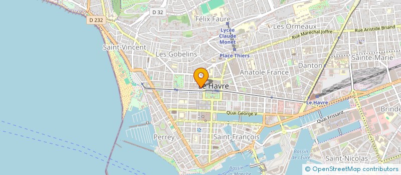 localisation de l'entreprise SCI L'HERMINETTE à LE HAVRE