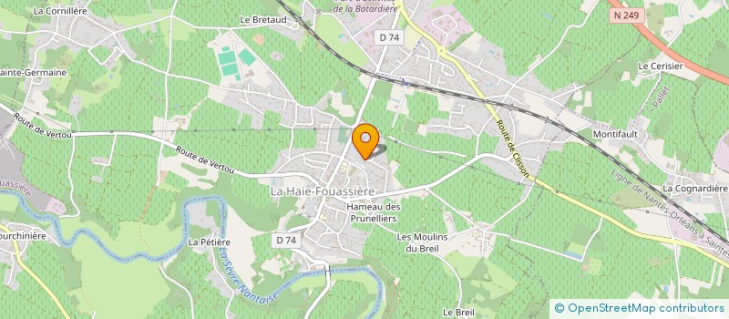 localisation de l'entreprise SCI L'HERMITAGE  LA HAIE-FOUASSIERE