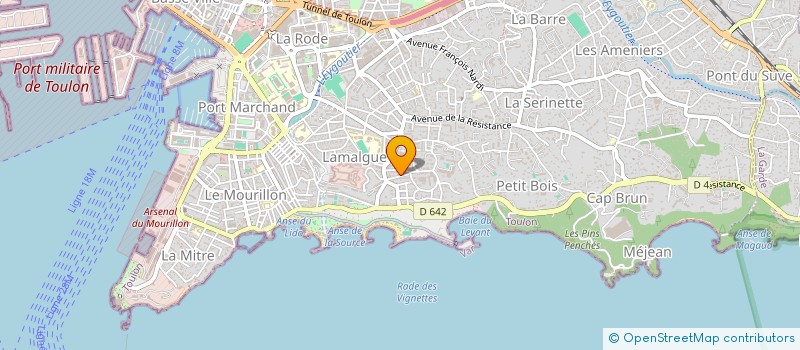 localisation de l'entreprise SCI L'HESTIA  TOULON