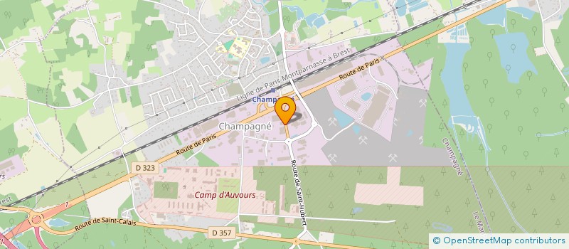 localisation de l'entreprise SCI L'HETRE MAINE  CHAMPAGNE