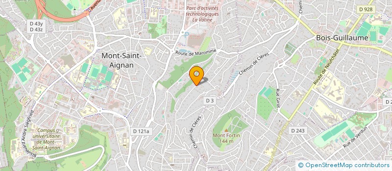 localisation de l'entreprise SCI L'HEURE BLEUE  MONT-SAINT-AIGNAN