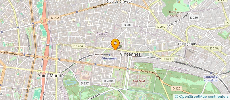 localisation de l'entreprise SCI L HEURE BLEUE à VINCENNES