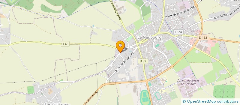 localisation de l'entreprise SCI L'HIBISCUS  LE NEUBOURG