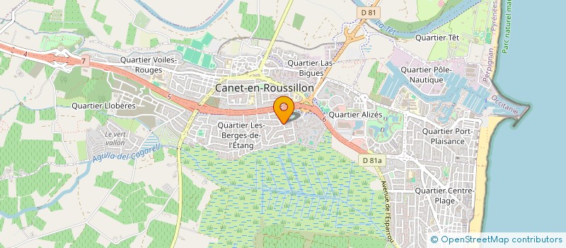 localisation de l'entreprise SCI L'HIPPOCAMPE LAZULI  CANET-EN-ROUSSILLON