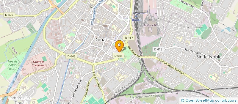 localisation de l'entreprise SCI L'HIRONDELLE à DOUAI