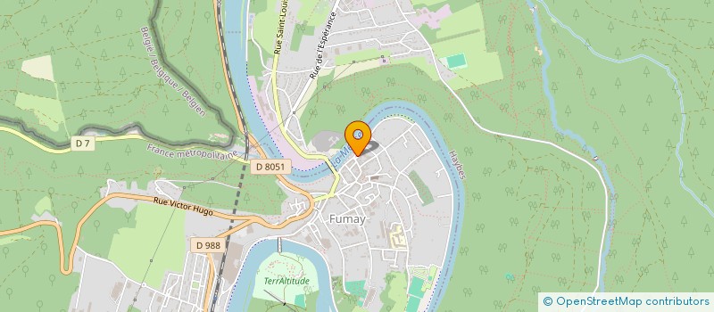 localisation de l'entreprise SCI L'HOBETTE  FUMAY