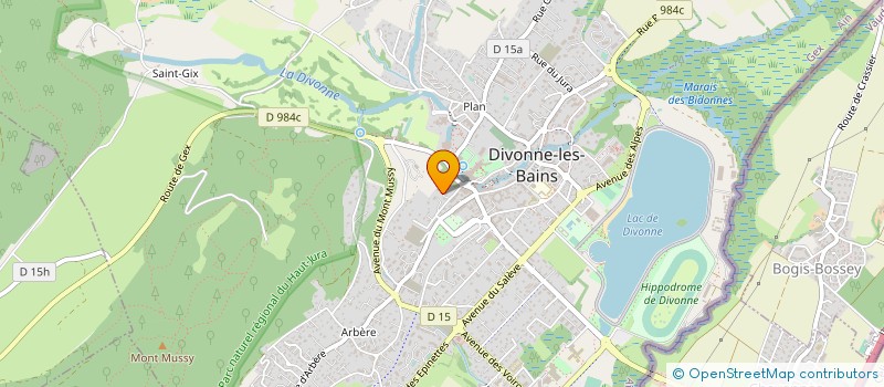 localisation de l'entreprise SCI L'HOIRIE REY à DIVONNE-LES-BAINS
