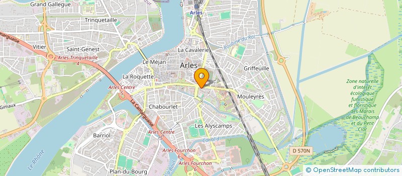 localisation de l'entreprise SCI L'HOMME DE BRONZE à ARLES