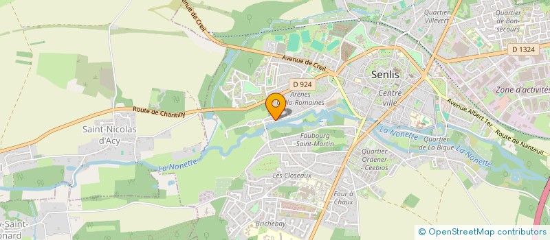 localisation de l'entreprise SCI L'HOMME DES BOIS  SENLIS