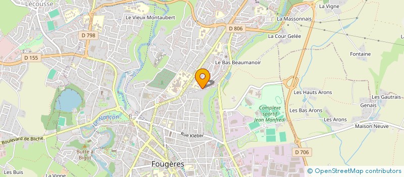 localisation de l'entreprise SCI L'HOMME LIBRE  FOUGERES