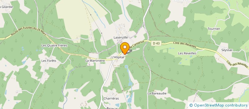 localisation de l'entreprise SCI L'HOPITAL  CHANTERAC