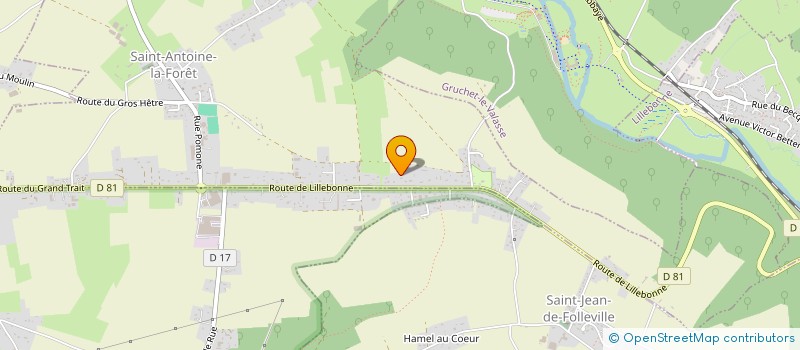 localisation de l'entreprise SCI L'HOPITALIER  SAINT-ANTOINE-LA-FORET