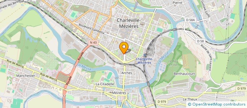localisation de l'entreprise SCI L'HORIZON à CHARLEVILLE-MEZIERES