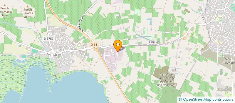 localisation de l'entreprise SCI L'HORIZON  VENDRES